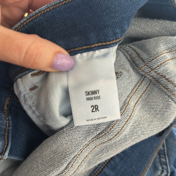 Express High Rise Skinny Jean Sz 2 R - Picture 3 of 12
